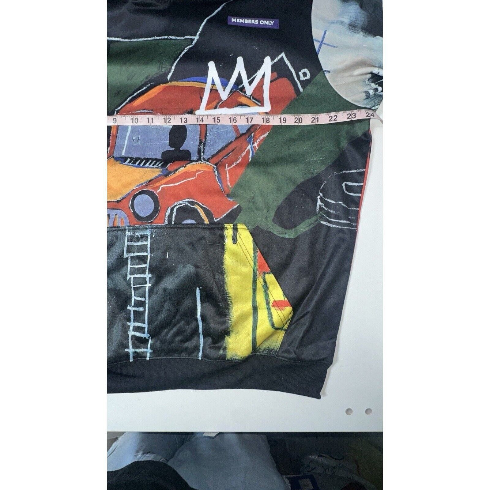 Members Only Jean Michel Basquiat x Members Only Hoodie Small Y2K AOP Size US S / EU 44-46 / 1 - 3 Thumbnail