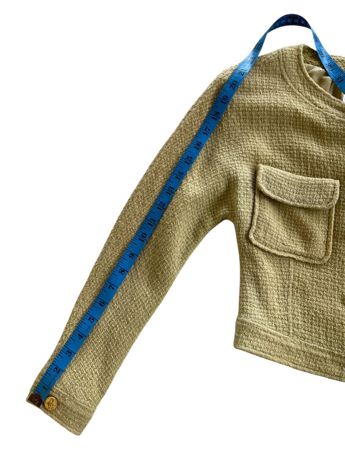 Chanel Vintage Chanel Tweed Cropped Jacket Size XS / US 0-2 / IT 36-38 - 24 Thumbnail