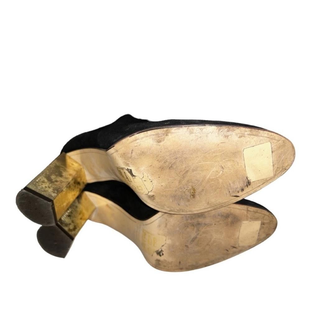 Ted Baker Ted Baker l Black Suede Leather Bootie W Gold Heel Size 9 Size US 9 / IT 39 - 9 Thumbnail