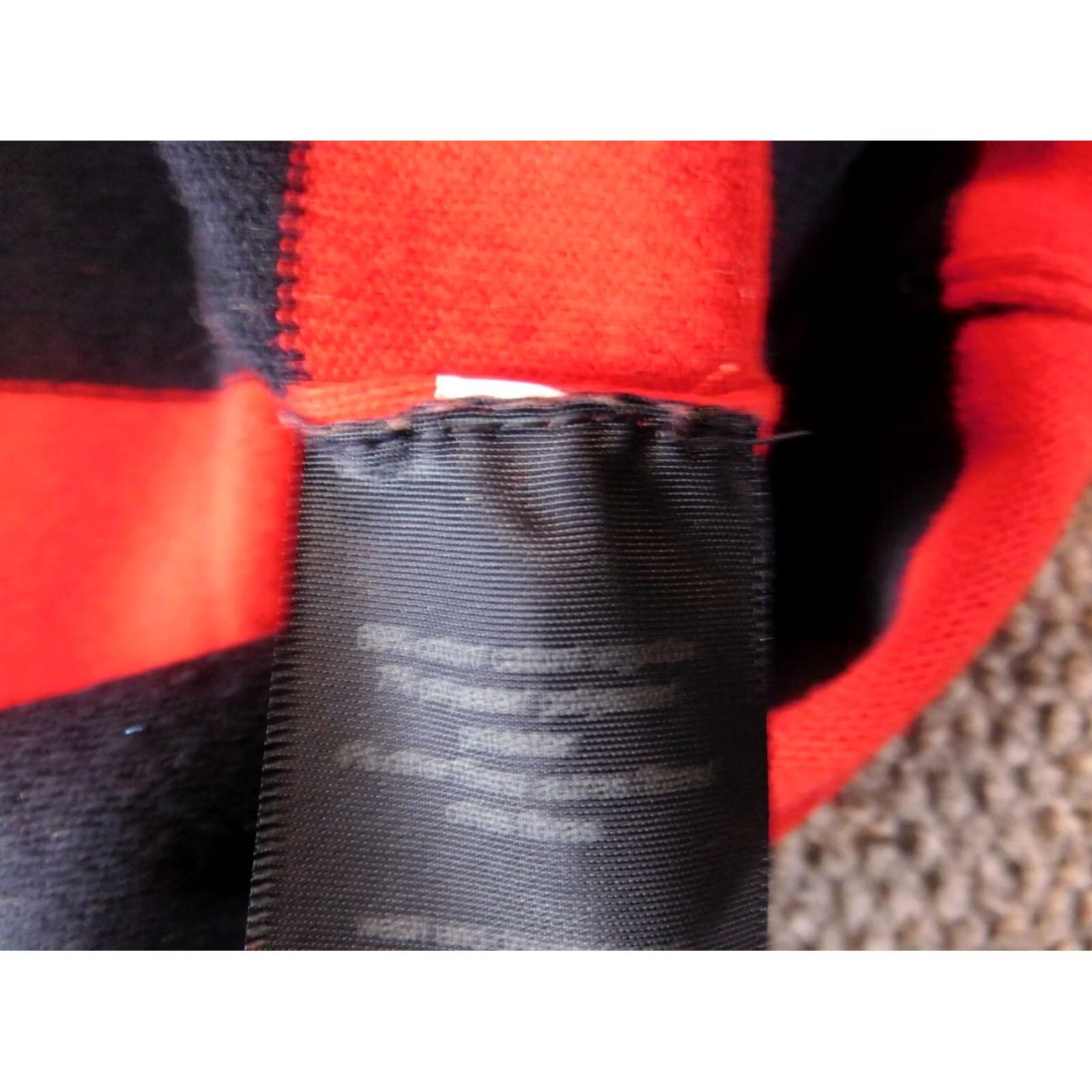 Tommy Hilfiger Tommy Hilfiger Womens Sweater L Red Striped Pullover Crew Neck 1/4 Zip Bell Sleeve Classic Casual Size L / US 10 / IT 46 - 7 Thumbnail