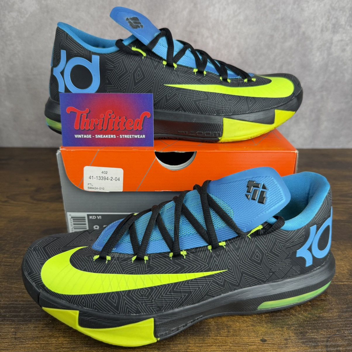 Nike Nike KD 6 Away 2 Size 8.5 599424-010 Black Men’s Basketball Size US 8.5 / EU 41-42 - 1 Thumbnail