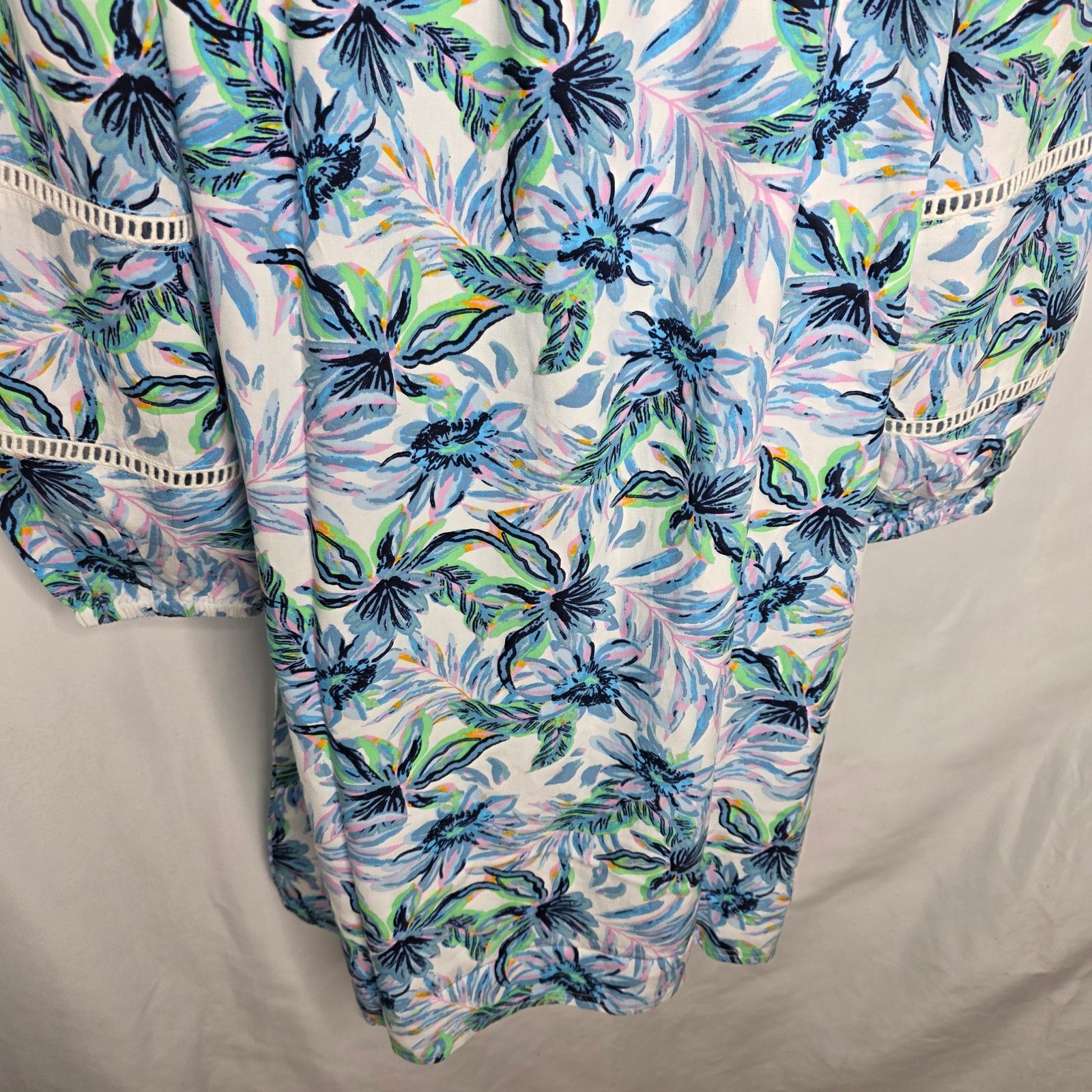 Other Stella Parker Off Shoulder Balloon Sleeve Tropical Dress Size M / US 6-8 / IT 42-44 - 13 Thumbnail
