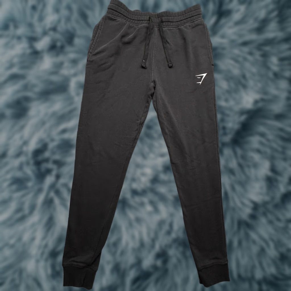 Gymshark Gymshark Drawstring Logo Jogger Sweatpants Mens Small Black Size US 29 - 1 Thumbnail