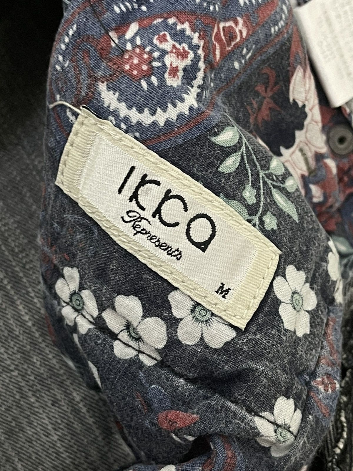 Japanese Brand Flare Jeans Ikka Pinstriped Denim Boot Cut 2🟦2 Size US 31 - 18 Thumbnail