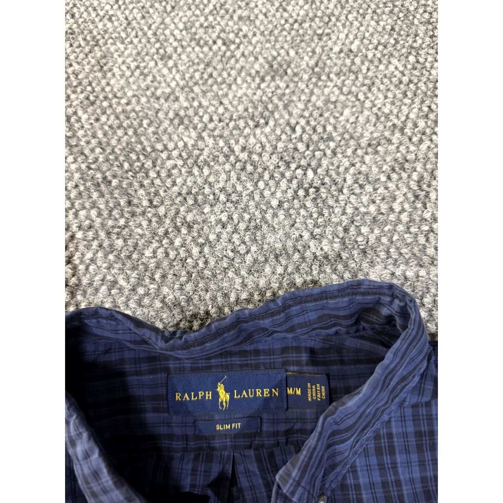 Ralph Lauren Ralph Lauren Shirt Mens Medium Blue Plaid Long Sleeve Button-Down Slim Fit Size US M / EU 48-50 / 2 - 4 Thumbnail