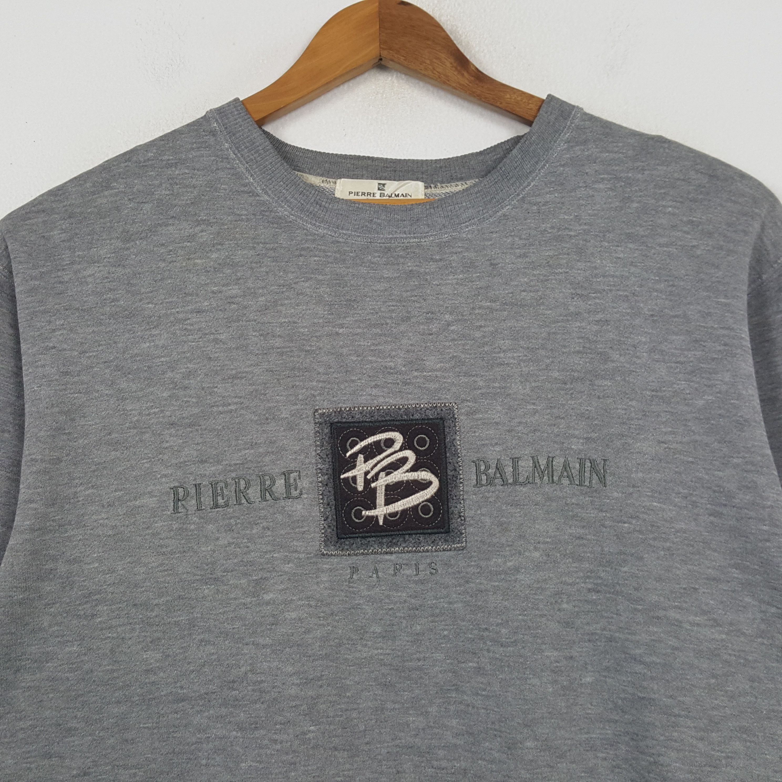 Designer × Pierre Balmain × Vintage Vintage PIERRE BALMAIN Fashion Brand Sweatshirt C291N31 Size US L / EU 52-54 / 3 - 2 Thumbnail