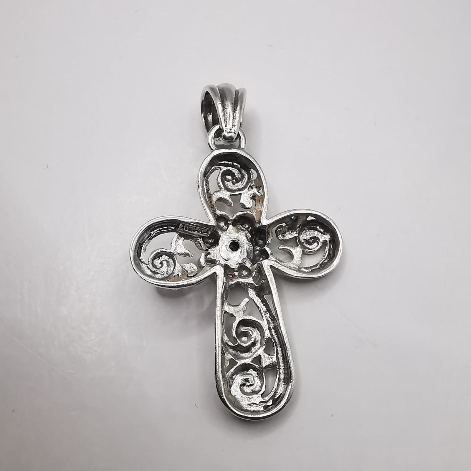 Sterling Silver Vintage Cross pendant made of 925 silver 8,01g Size ONE SIZE - 7 Thumbnail