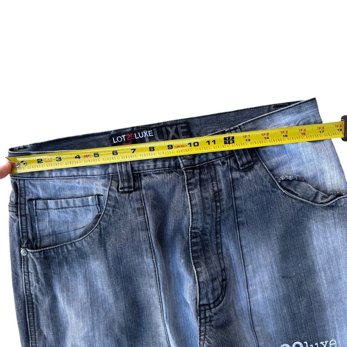 JNCO × Southpole × Warner Bros LOT 29 WIDE LEG WILE E COYOTE BLACK WASHED BAGGY Y2K JEANS Size US 34 / EU 50 - 9 Thumbnail