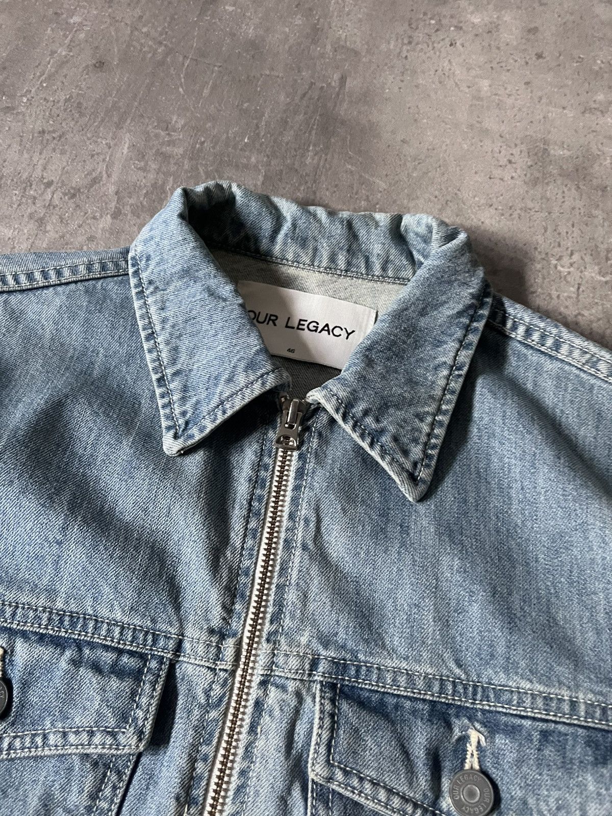 Our Legacy Our Legacy Light Denim jacket zip blue Size US S / EU 44-46 / 1 - 9 Thumbnail