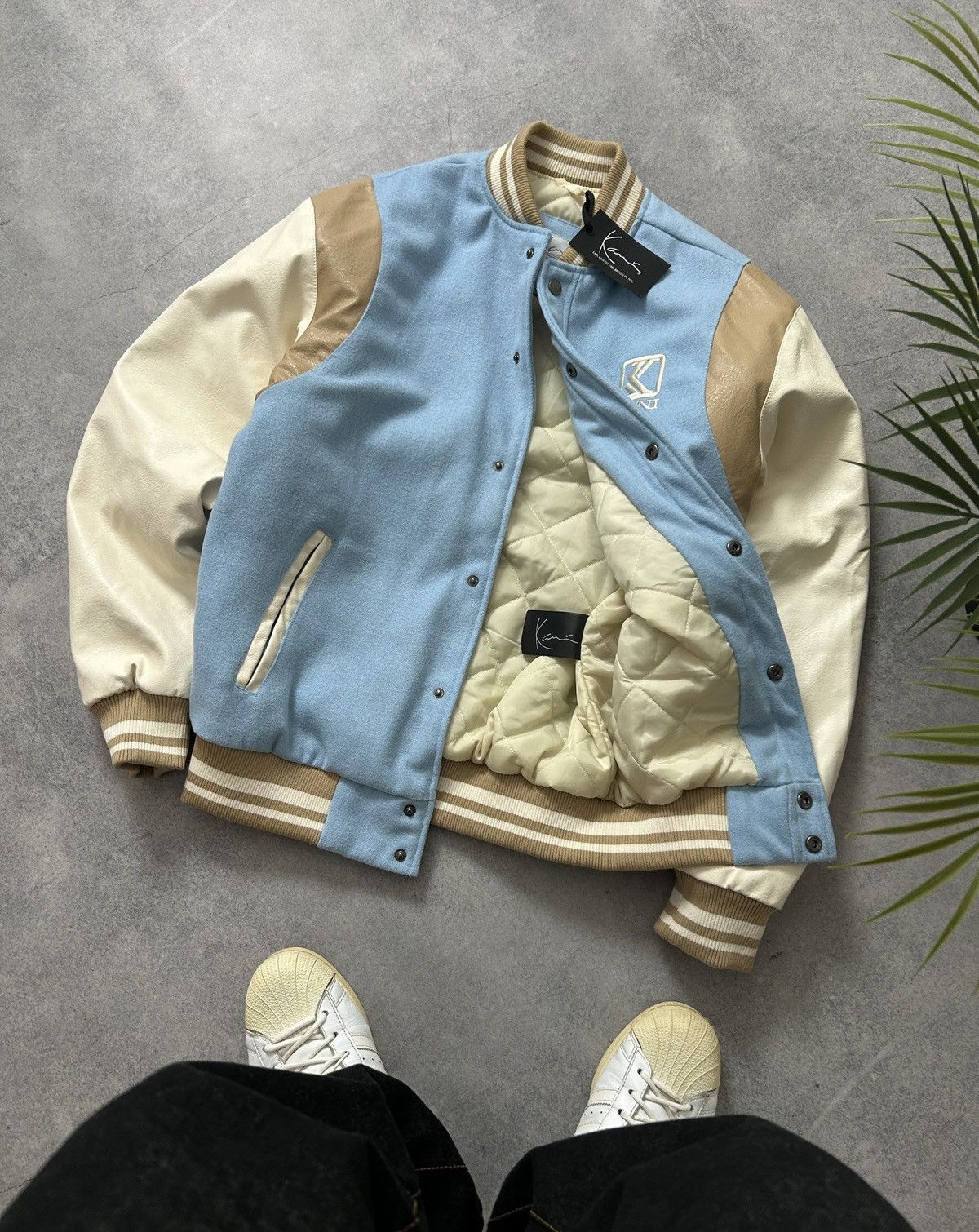 Karl Kani Karl Kani big logo jacket mens light/blue OG size S Size US M / EU 48-50 / 2 - 3 Thumbnail