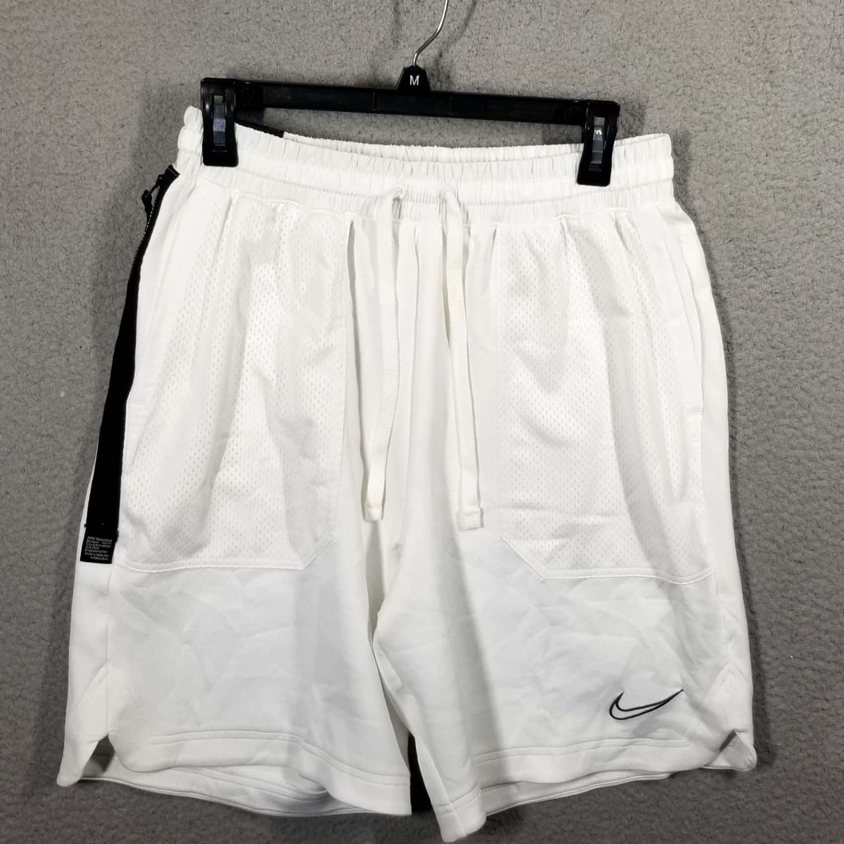 Nike Nike Dri-FIT Shorts Mens Medium White Loose Fit Athletic Basketball CD0312-121 Size US 31 - 2 Thumbnail