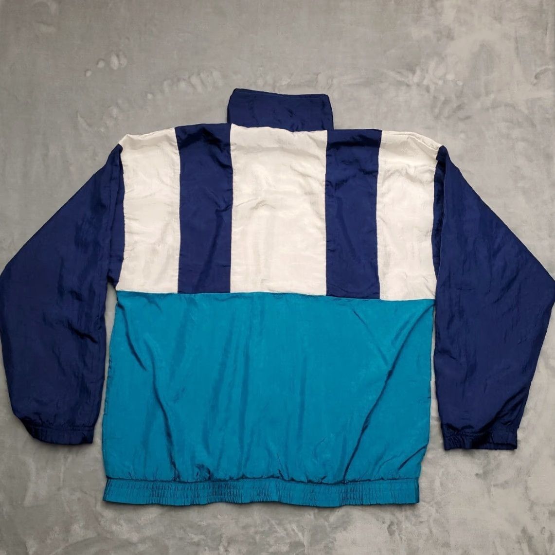 Nike VTG Nike Jacket Men L Blue Nylon Full Zip Windbreaker Lined Retro 80s 90s Sports Windbreaker Casual Size US L / EU 52-54 / 3 - 6 Thumbnail