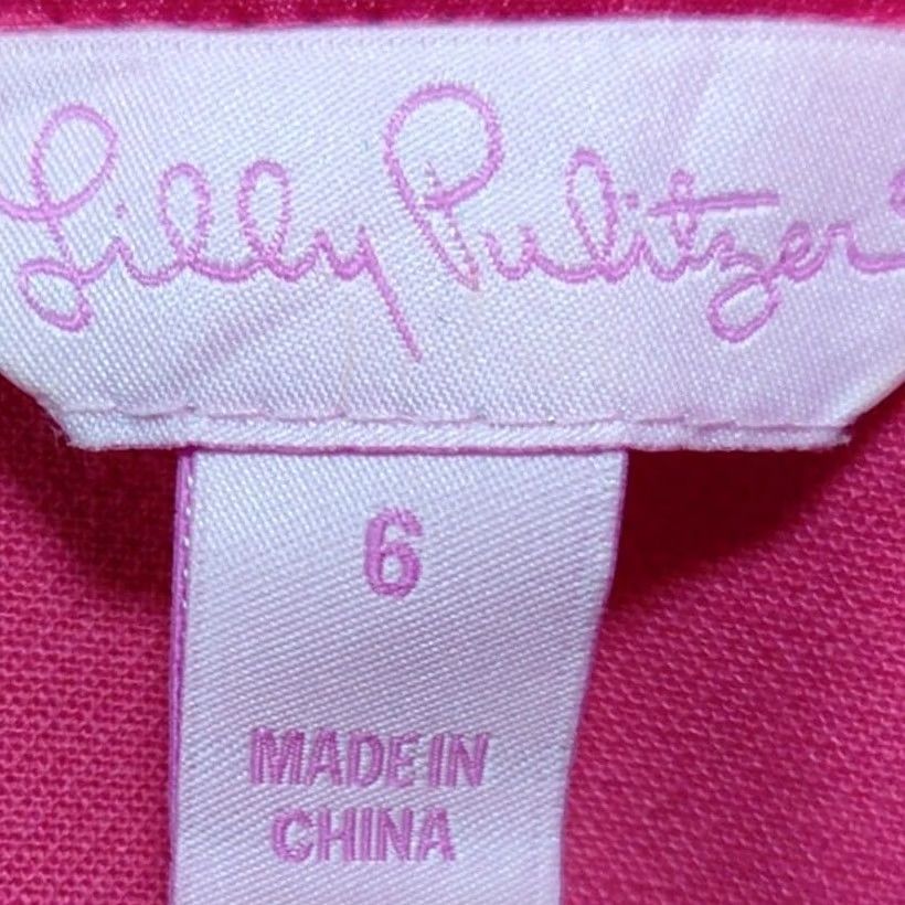 Lilly Pulitzer Lilly Pulitzer Pink Dress Embellished Solid 3/4 Sleeve Knee Length Women Size 6 Size M / US 6-8 / IT 42-44 - 4 Thumbnail