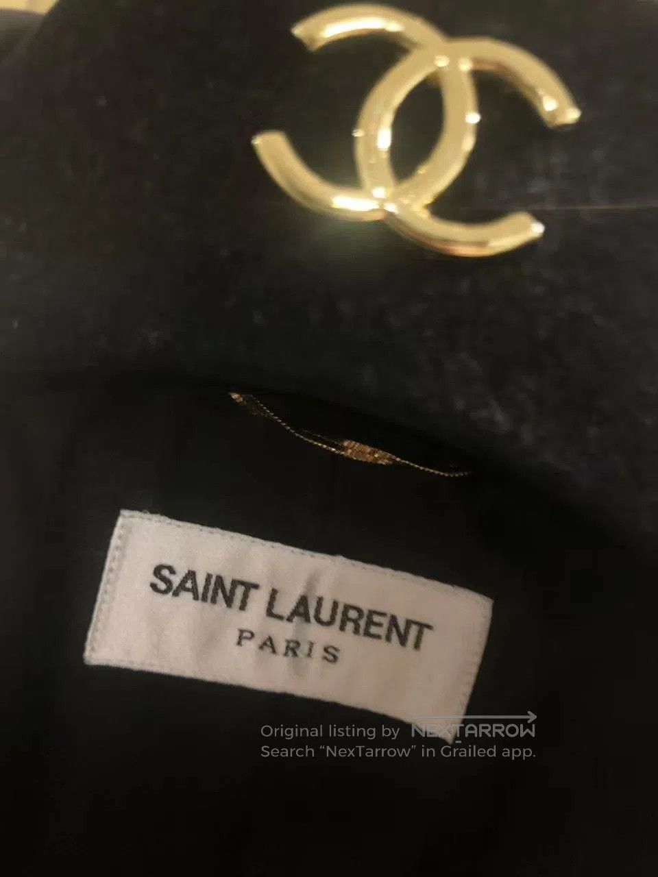 Saint Laurent Paris Saint Laurent Black Leather Blazer. Size M / US 6-8 / IT 42-44 - 5 Thumbnail