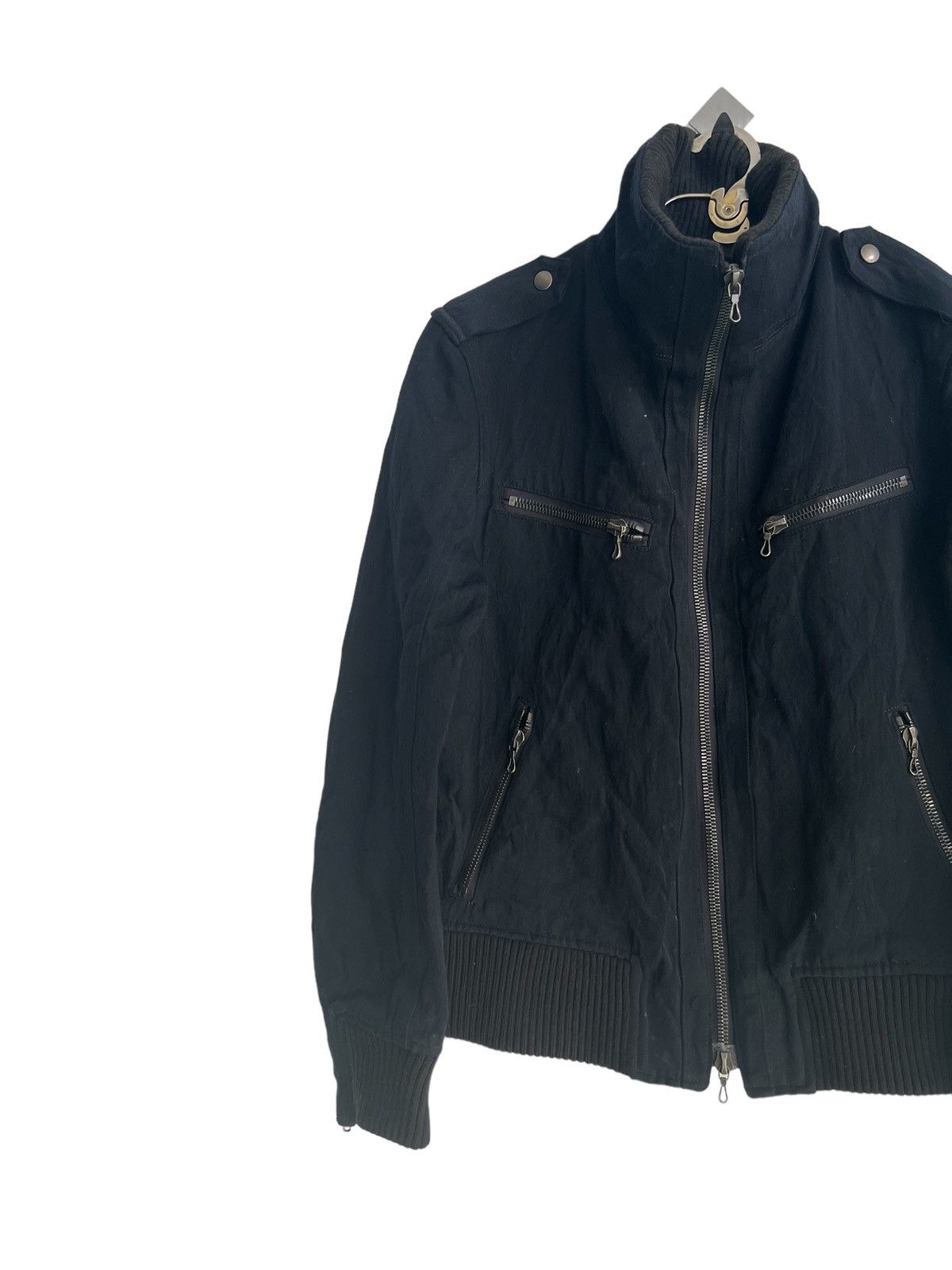 Shellac Shellac 🇯🇵 Bondage Zipper Moleskin Goth Biker Jacket Size US S / EU 44-46 / 1 - 7 Thumbnail