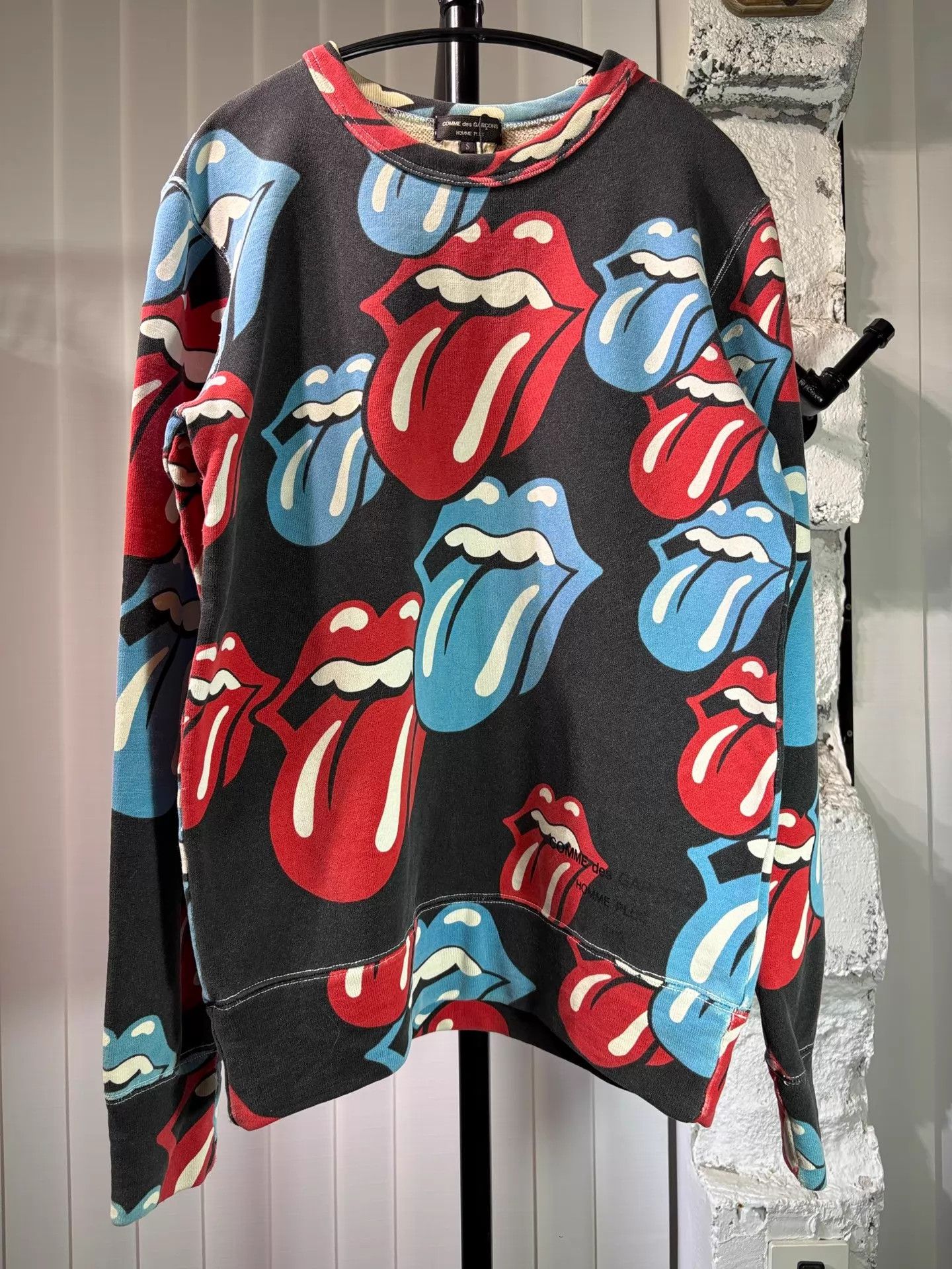 Comme des Garcons CDG Homme Plus 06SS Rolling Stone Black Patterned Hoodie Size US S / EU 44-46 / 1 - 1 Thumbnail