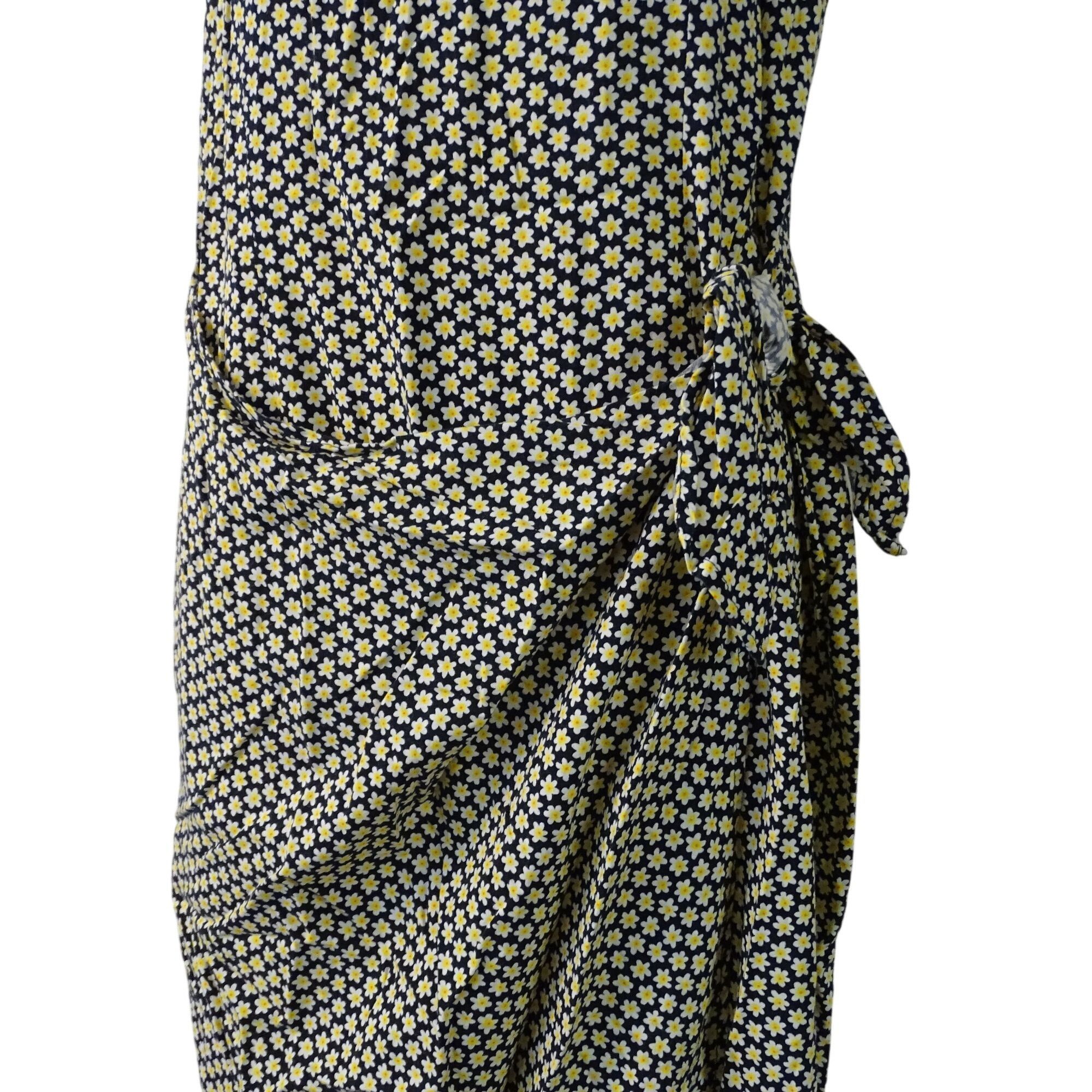 Other Vintage 90s Nu-Oz Black Floral Sheath Dress Size 11 12 Size XL / US 12-14 / IT 48-50 - 2 Thumbnail