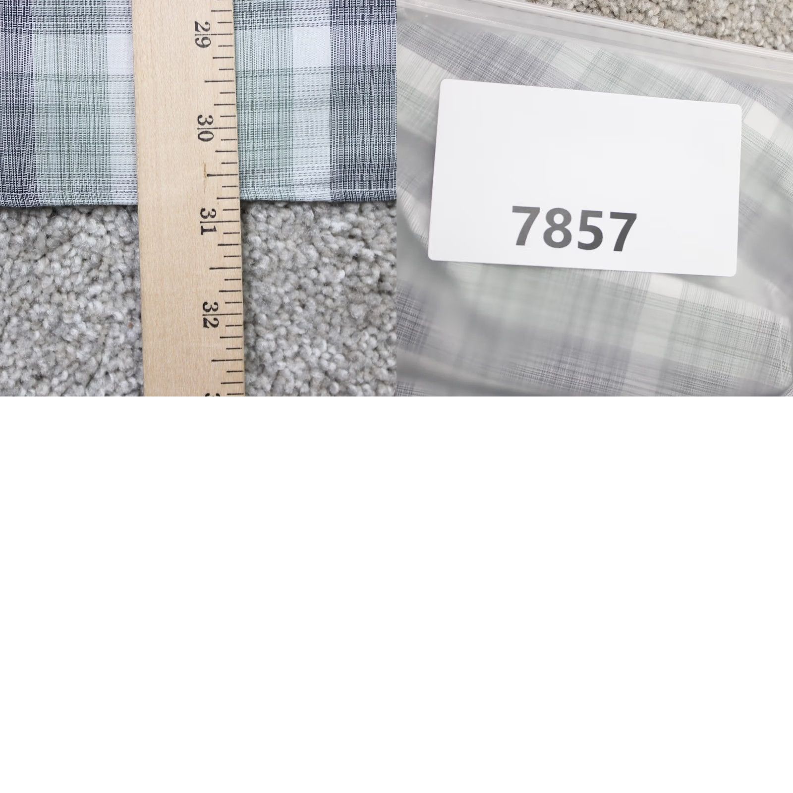 UNTUCKit UNTUCKit Shirt Men 2XL Gray/Blue Collared Button-Up Long Sleeve Cotton Linen Check Regular Fits Mens Size US XXL / EU 58 / 5 - 9 Thumbnail