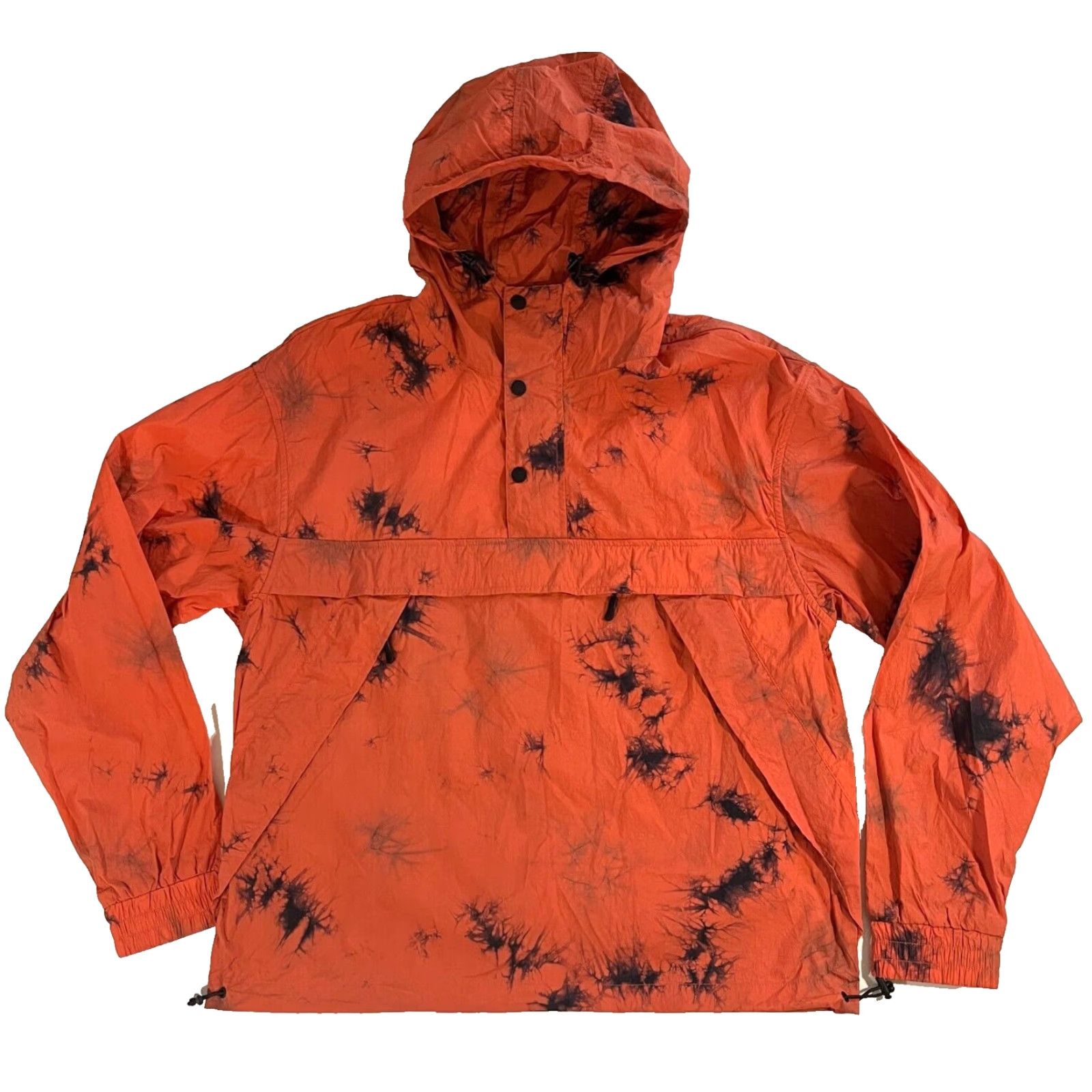 Vintage AlphaStyle Men's Jacket Tie Dye Super Lightweight Anorak Hooded Orange M Mens Streetwear Casual Size M Size US M / EU 48-50 / 2 - 2 Thumbnail