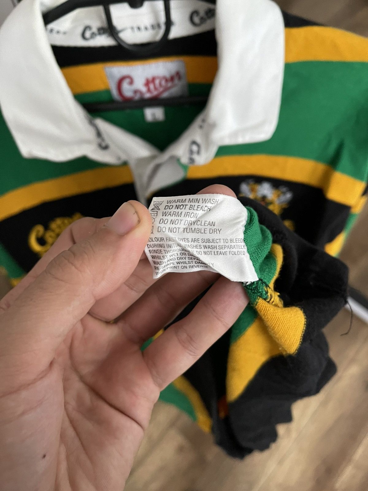 Cotton Traders 1996/1997 Northampton Rugby Vintage Sweatshirt Pullover Size US L / EU 52-54 / 3 - 10 Thumbnail