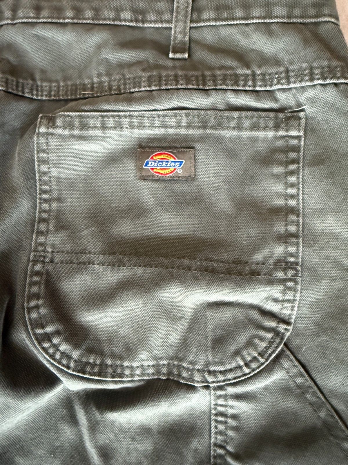 Dickies Dickies Mens 38x34 Relaxed Fit Work Pants Green Cotton Util Size US 38 / EU 54 - 6 Thumbnail