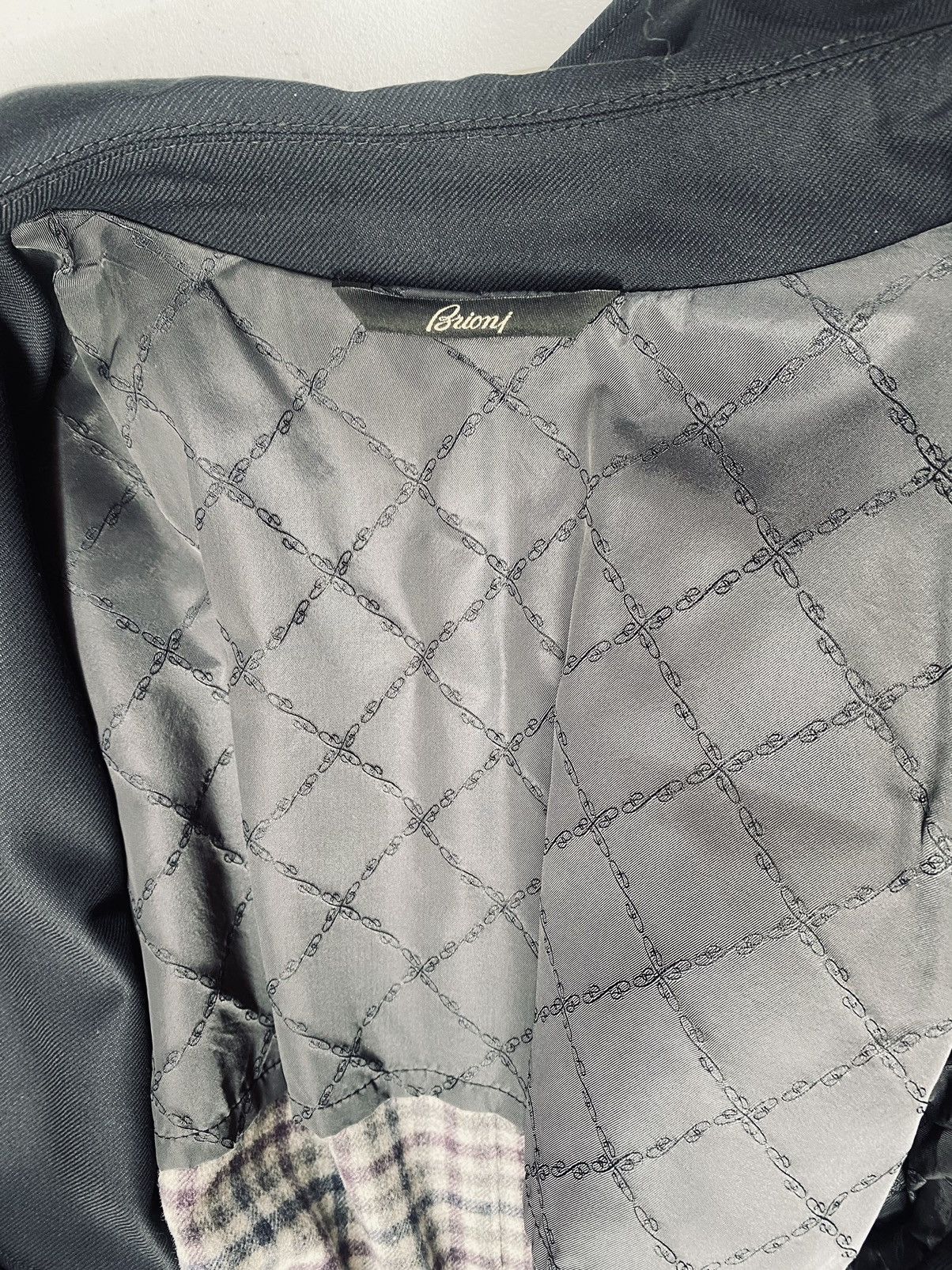 Brioni Brioni 🇮🇹 black storm system wool bond belted topcoat L NEW Size US L / EU 52-54 / 3 - 14 Thumbnail