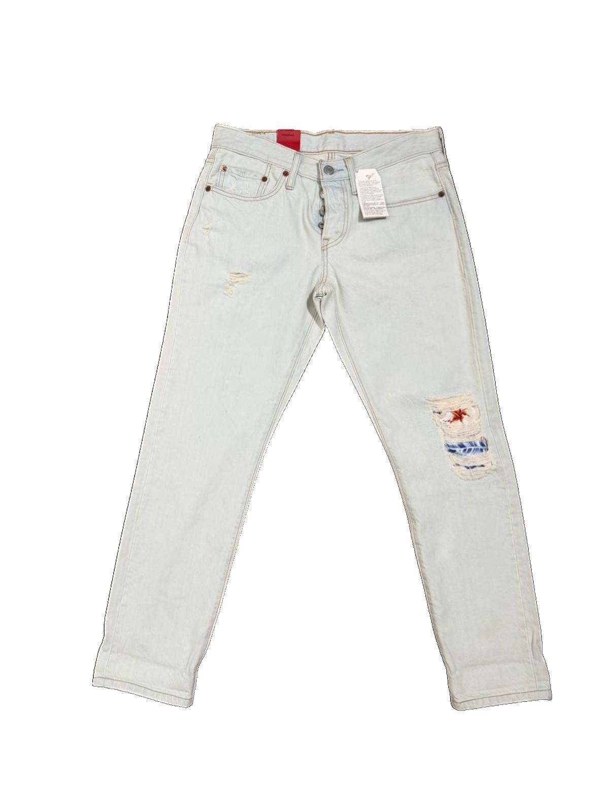 Other Levi’s 501 Women's Distressed Jeans – Light Wash – 26x28 Size 26" / US 2 / IT 38 - 1 Thumbnail