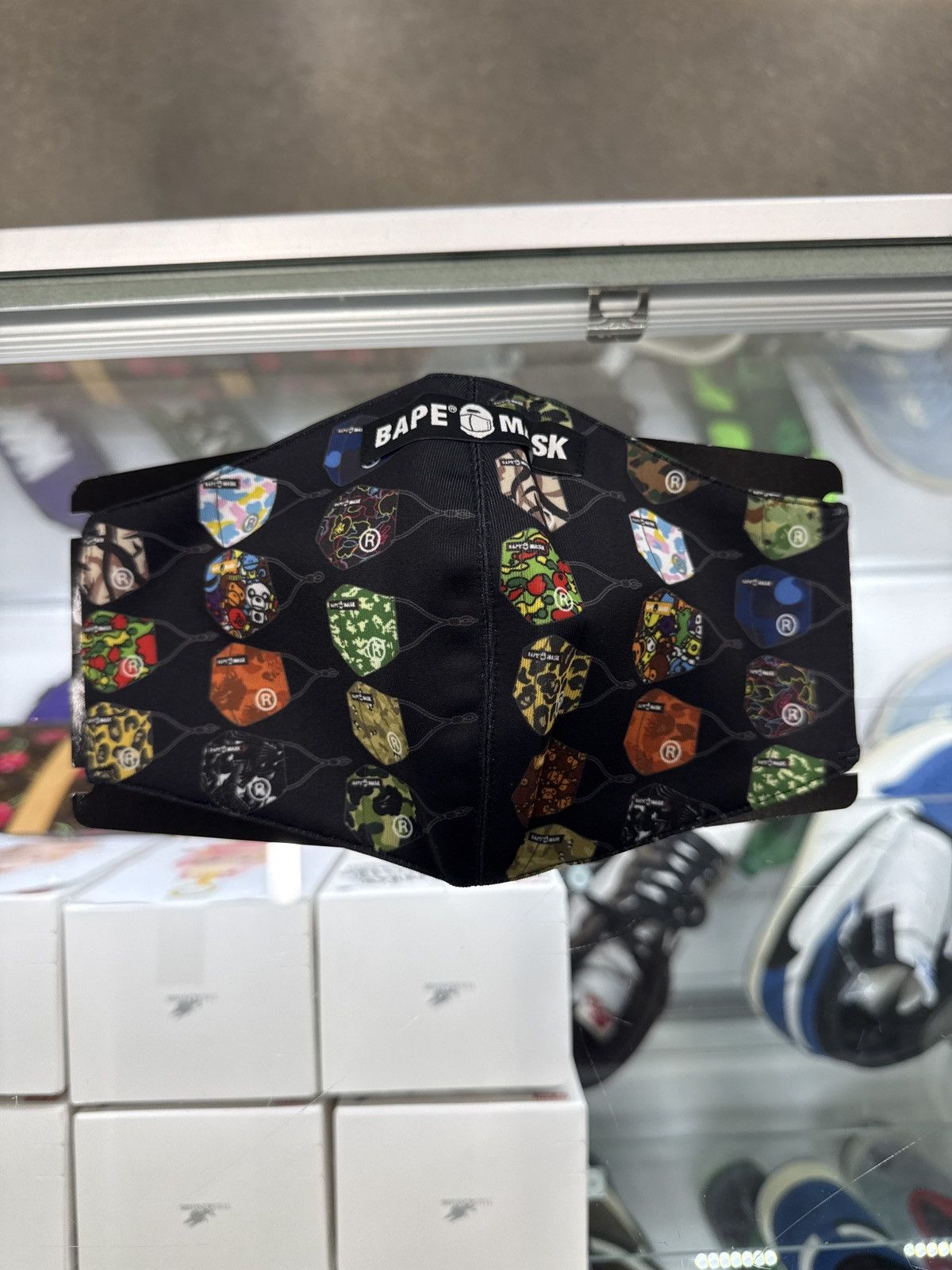 Bape BAPE ARCHIVE CAMO PATTERN MASK BLACK Size ONE SIZE - 1 Thumbnail