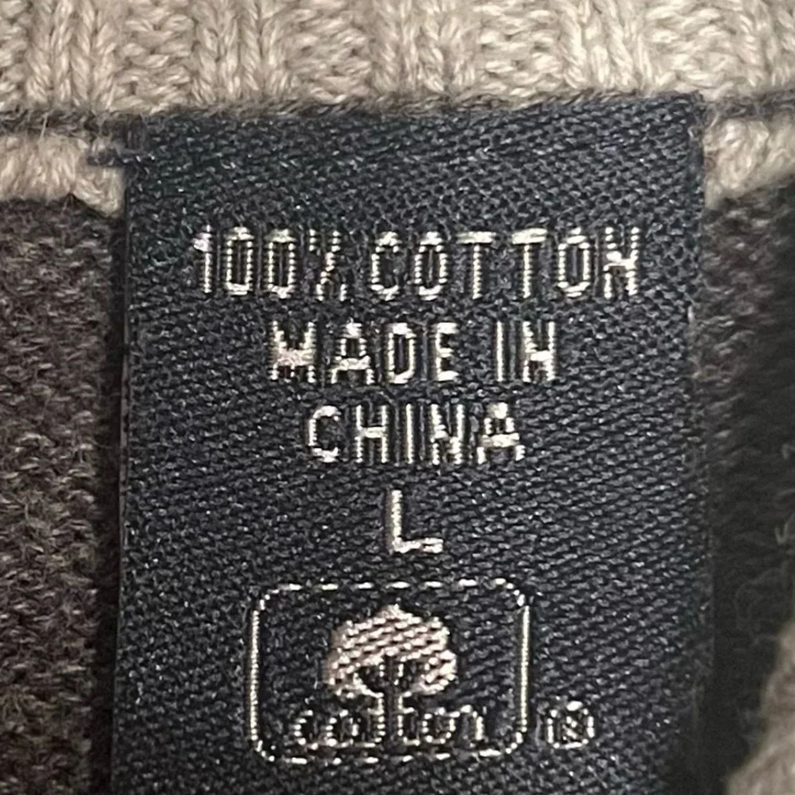 Izod IZOD argyle 100% cotton sweater, size Large. Size US L / EU 52-54 / 3 - 6 Thumbnail