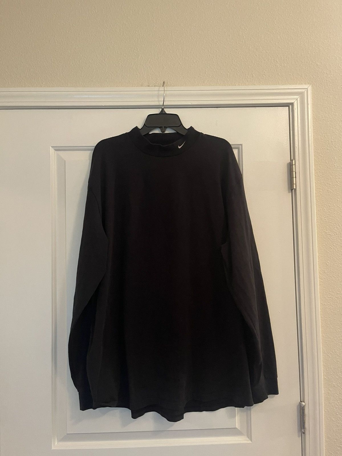 Nike × Vintage Vintage Nike Men's Life Long-Sleeve Mock Neck Shirt No Tag Size US XXL / EU 58 / 5 - 1 Thumbnail