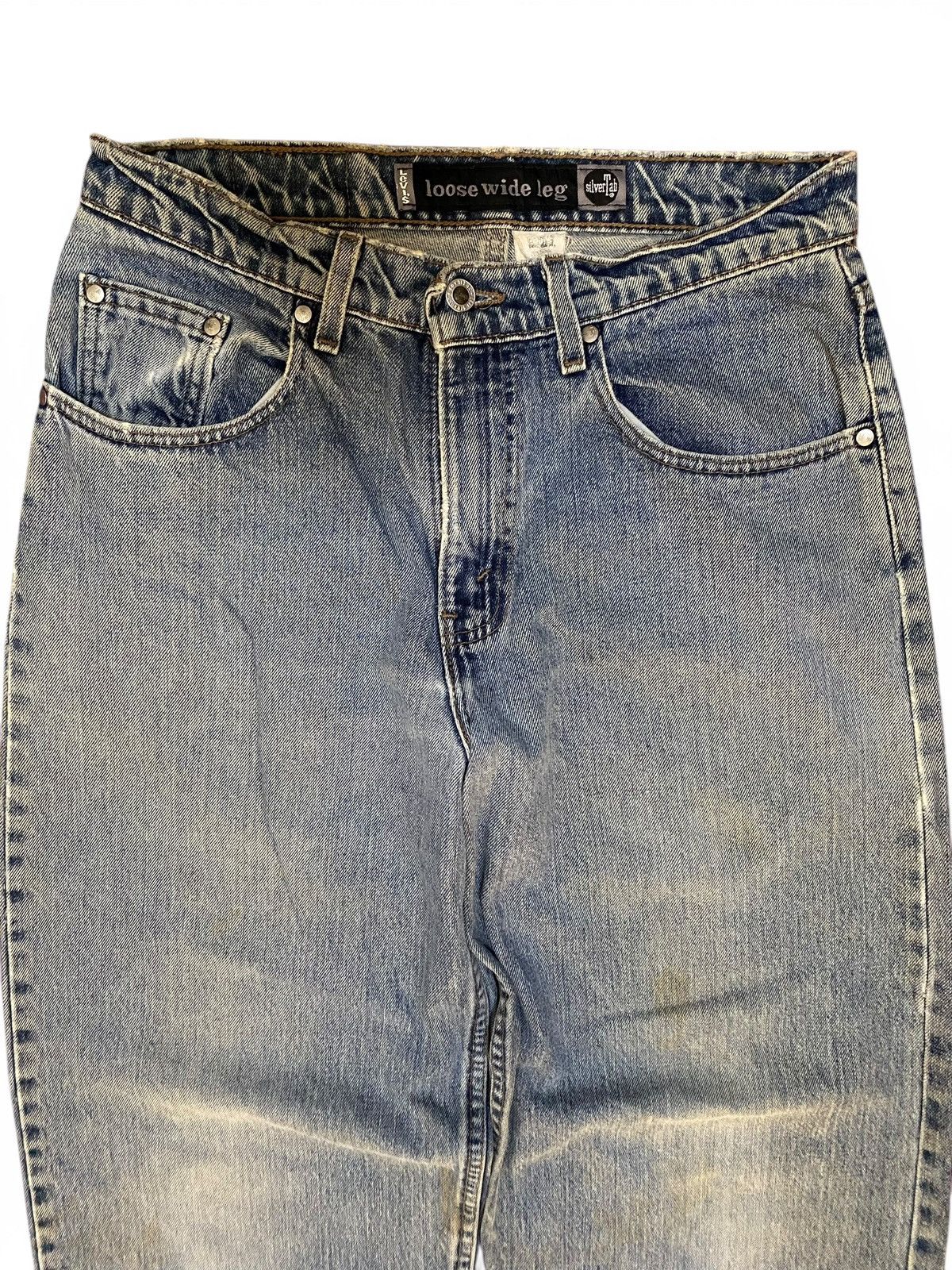Levi's Vintage 90’s Distressed Baggy Levis Silvertab Loose Wide Leg Size US 30 / EU 46 - 3 Thumbnail