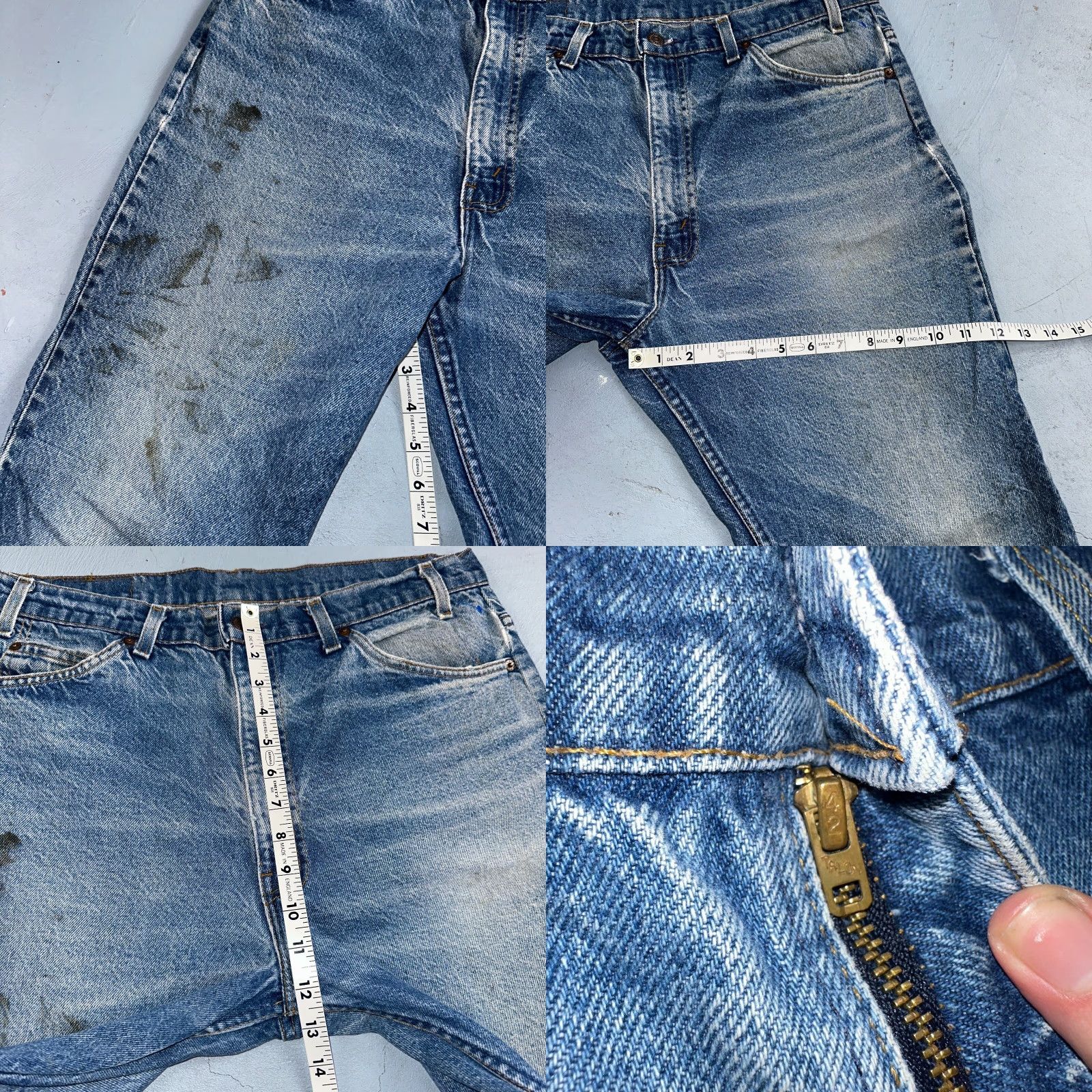 Levi's Levi's Levi's 517 Jeans Vintage 80s USA Orange Tab Bootcut Flare Blue 34x28 Men Jeans Size US 34 / EU 50 - 8 Thumbnail
