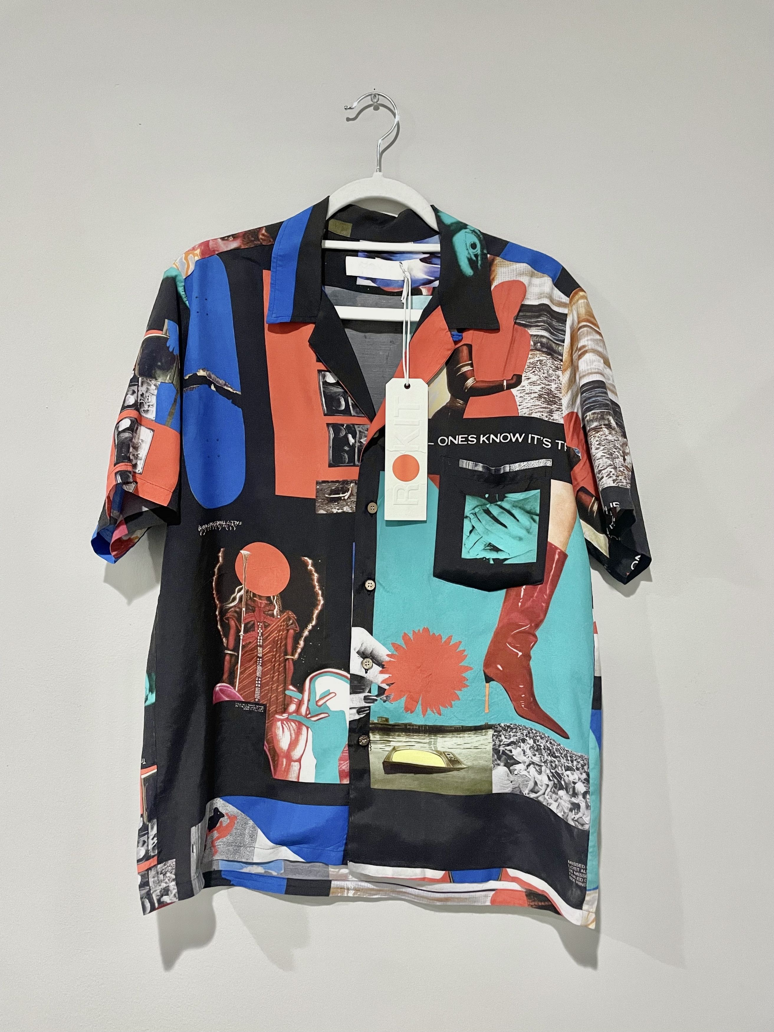 Rokit ROKIT The DNA Woven Short Sleeve Shirt Vintage Print Size US M / EU 48-50 / 2 - 1 Thumbnail