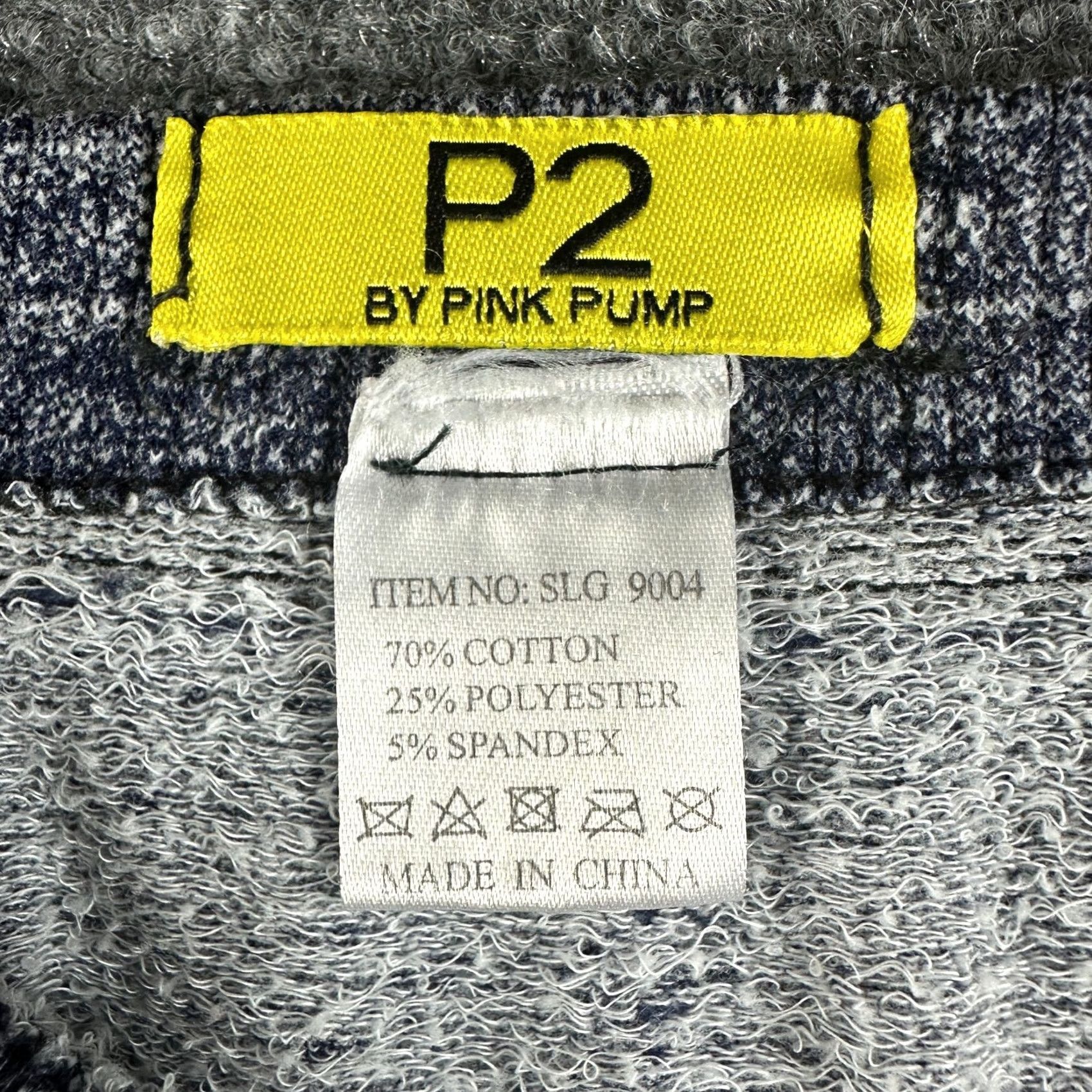 Vintage P2 Pink Pump Leggings Womens Small Pullon Pant Blue Faux Jean Look Knit Ankle Inseam 24.5 in 25 in Casual Size 27" / US 4 / IT 40 - 4 Thumbnail