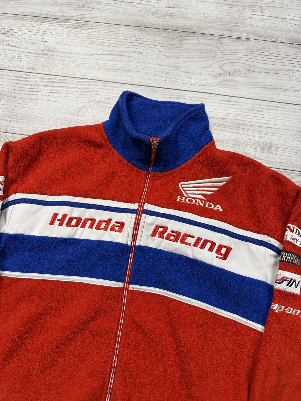 Honda Vintage Honda Racing Fleece Jacket World Racing F1 Y2K Size US M / EU 48-50 / 2 - 3 Thumbnail