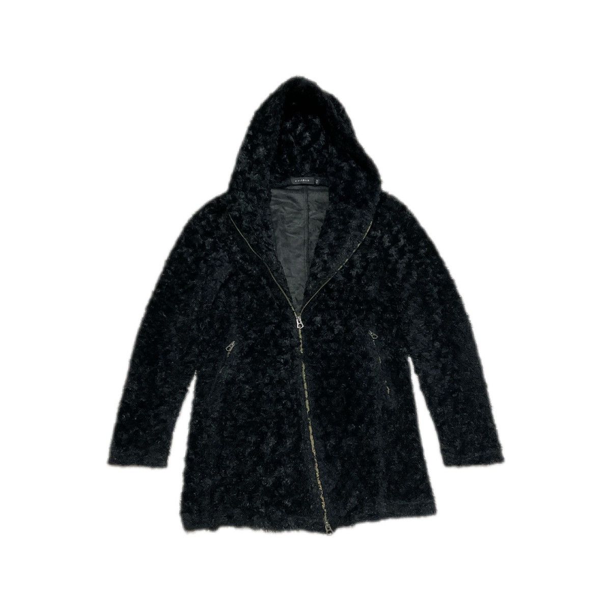 If Six Was Nine × Japanese Brand × Le Grande Bleu (L.G.B.) 🔥Sick Y2K Civarize Fur Hoodie Diagonal Zipper Goth Size US M / EU 48-50 / 2 - 5 Thumbnail