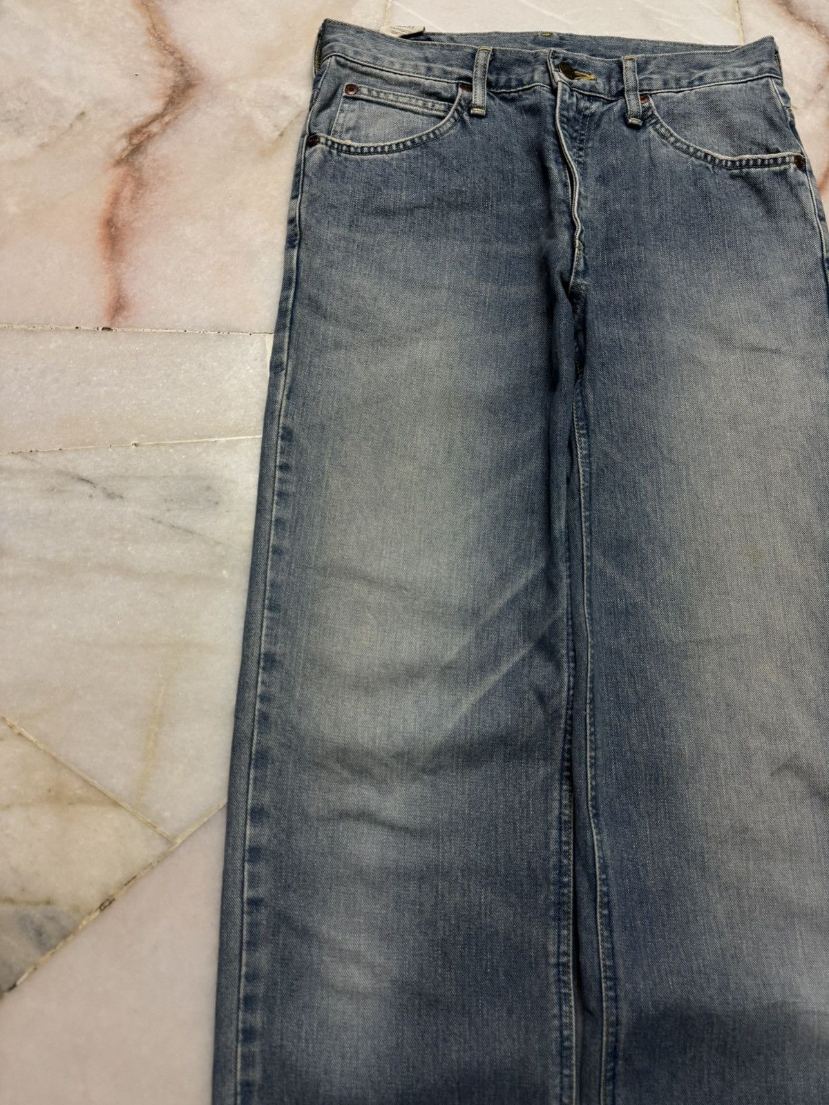 Lee 💥BAGGY💥90's LEE MUD WASHED HEAVYWEIGHT DENIM INSANE STYLE Size US 28 / EU 44 - 4 Thumbnail