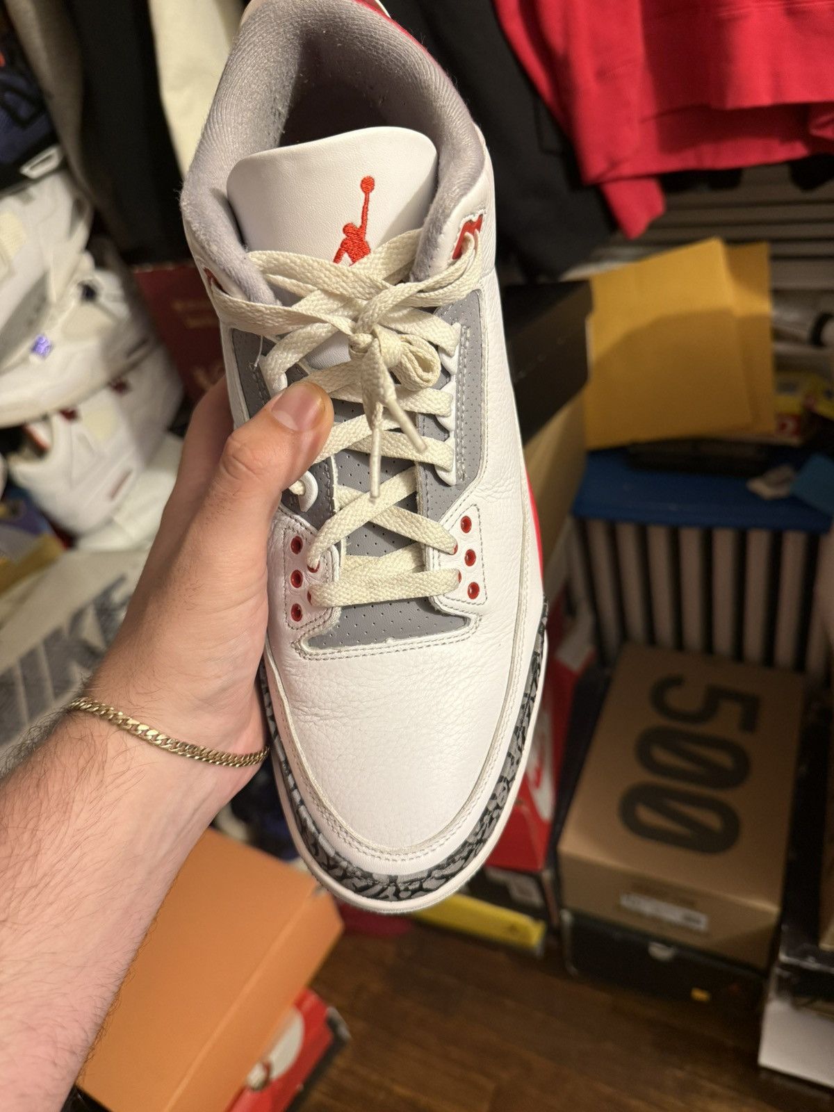 Jordan Brand Fire red 3s size 12 Size US 12 / EU 45 - 10 Thumbnail