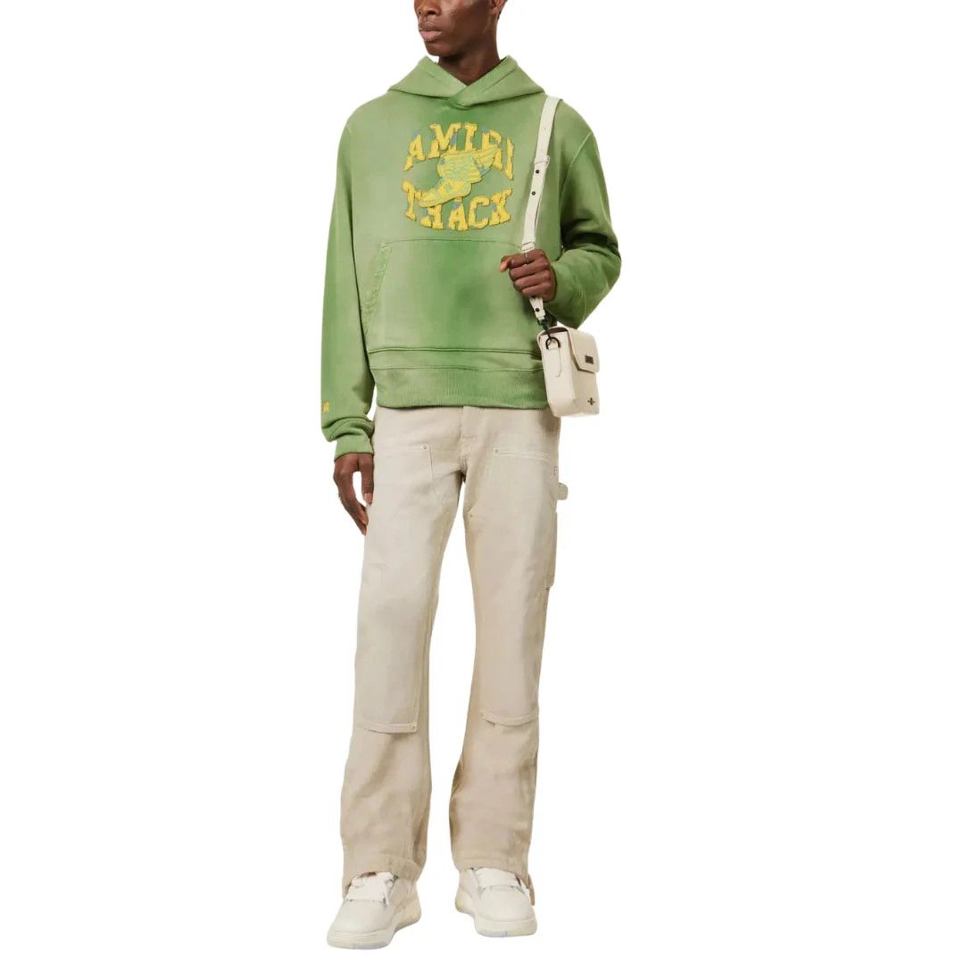 Amiri o1gr1nt0426 Track Hoodie in Green Size US XL / EU 56 / 4 - 5 Thumbnail