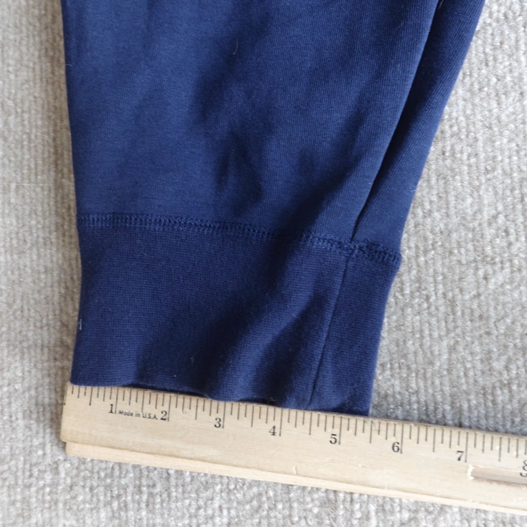 Nike Nike Mens Pants 2XL Blue Solid Jogger WCA Wildcats Drawstring Fleece Cotton Blend Activewear Casual Tapered Waist Mens Size US 39 - 4 Thumbnail