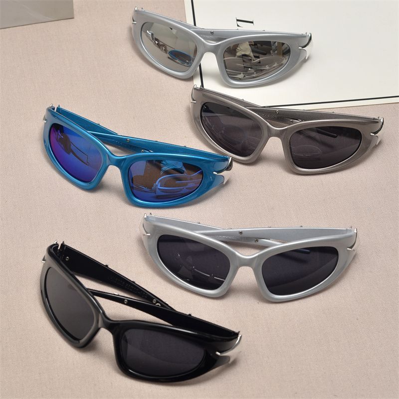 VIBE Future Street ins style custom avant-garde sunglasses Size ONE SIZE - 6 Thumbnail