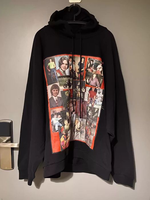 Raf Simons/ SS20 oversized hoodie with patches & pins