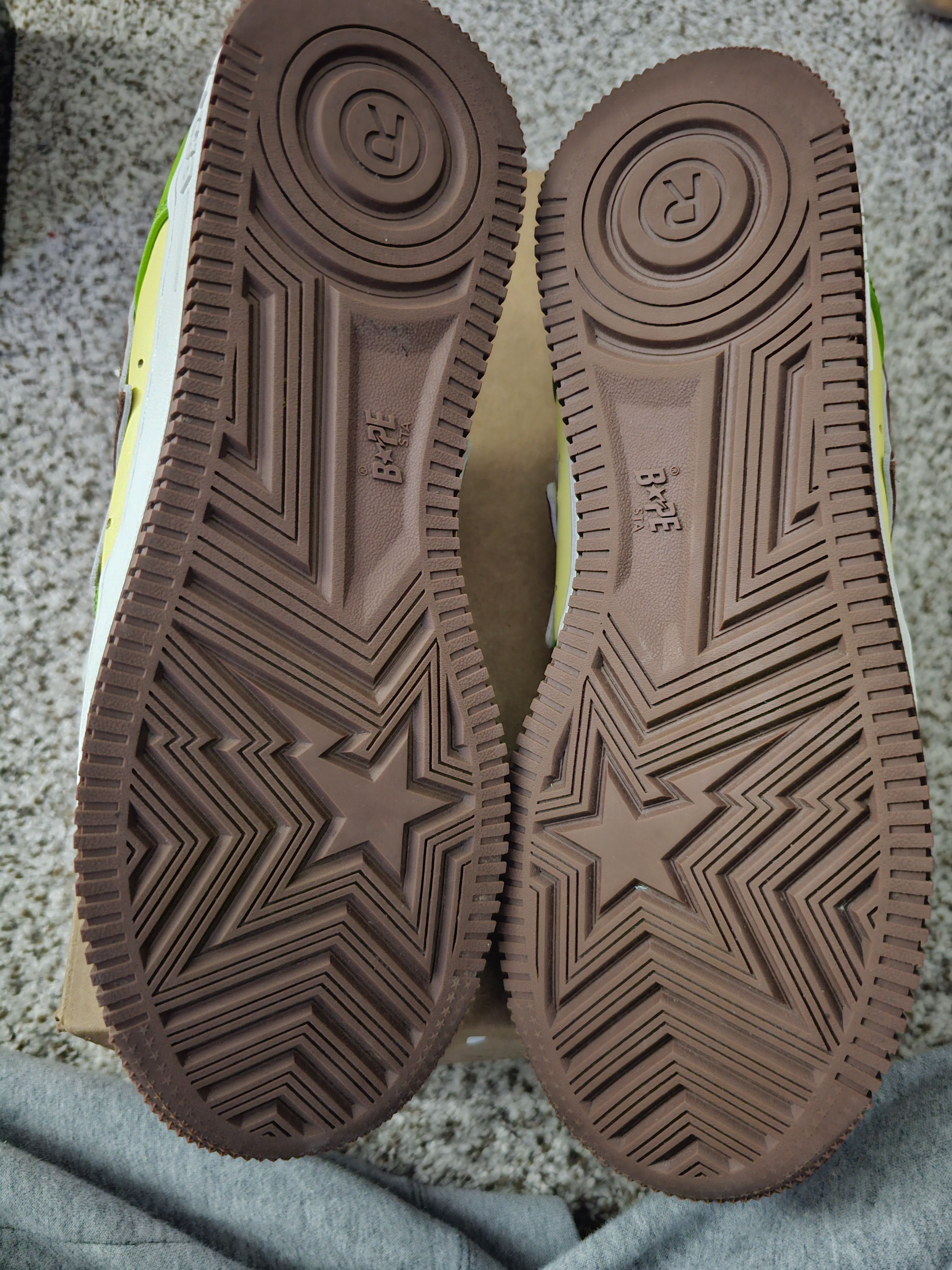 Bape A Bathing Ape Green Sta Ssensa Size US 10 / EU 43 - 10 Thumbnail