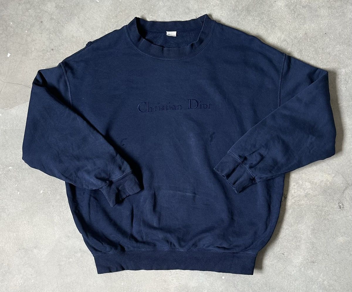 Christian Dior Monsieur VINTAGE CHRISTIAN DIOR JUNIOR SPELLOUT SWEATSHIRT Size US L / EU 52-54 / 3 - 1 Thumbnail