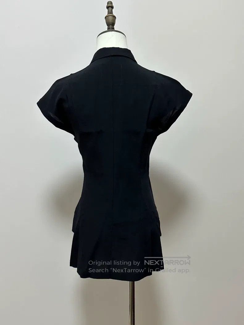 Yohji Yamamoto Yohji Yamamoto Black vertical button waist sleeveless blaz Size ONE SIZE - 4 Thumbnail
