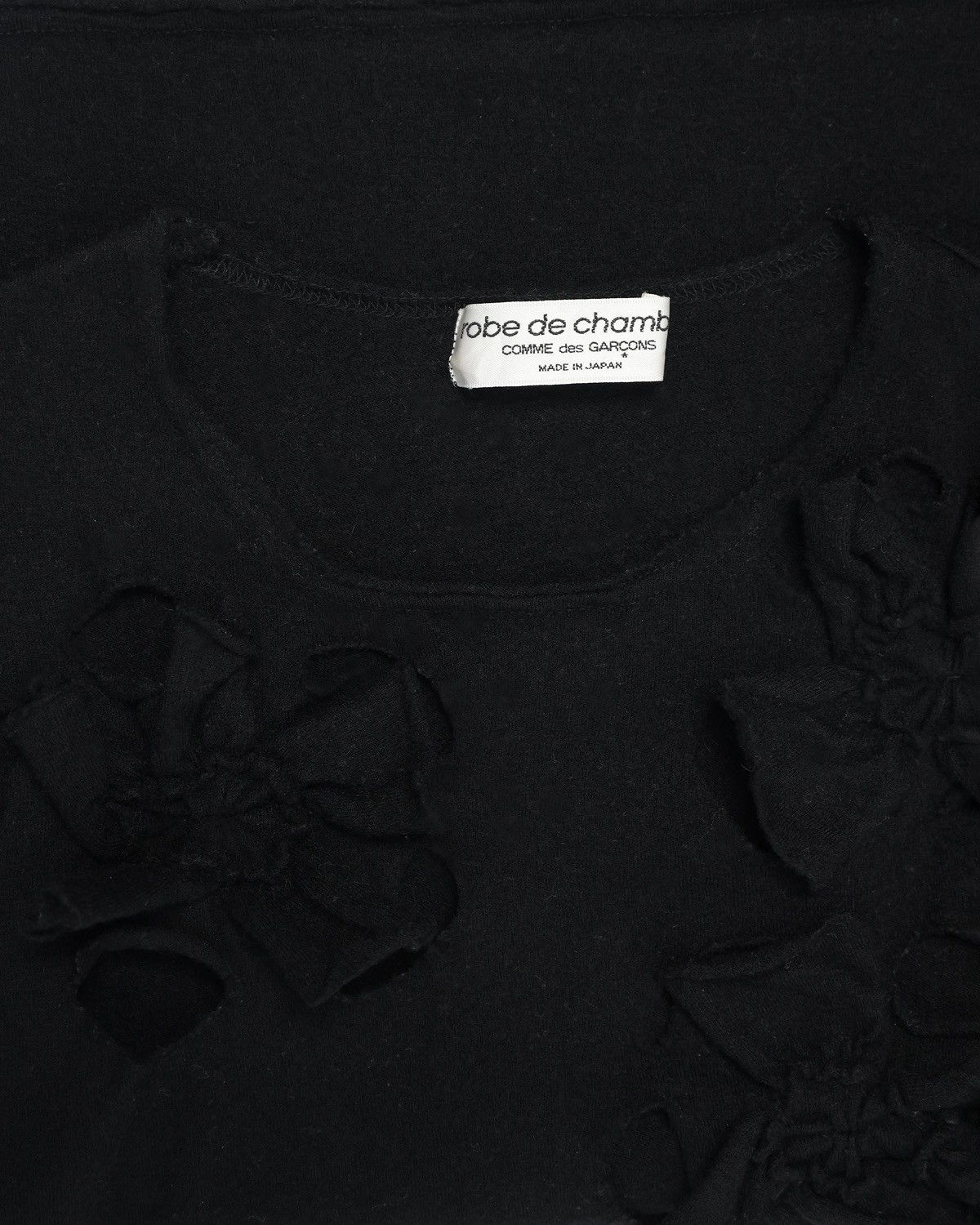 Comme des Garcons Robe de Chambre 3D Floral Wool Top (AD2003) Size S / US 4 / IT 40 - 2 Thumbnail