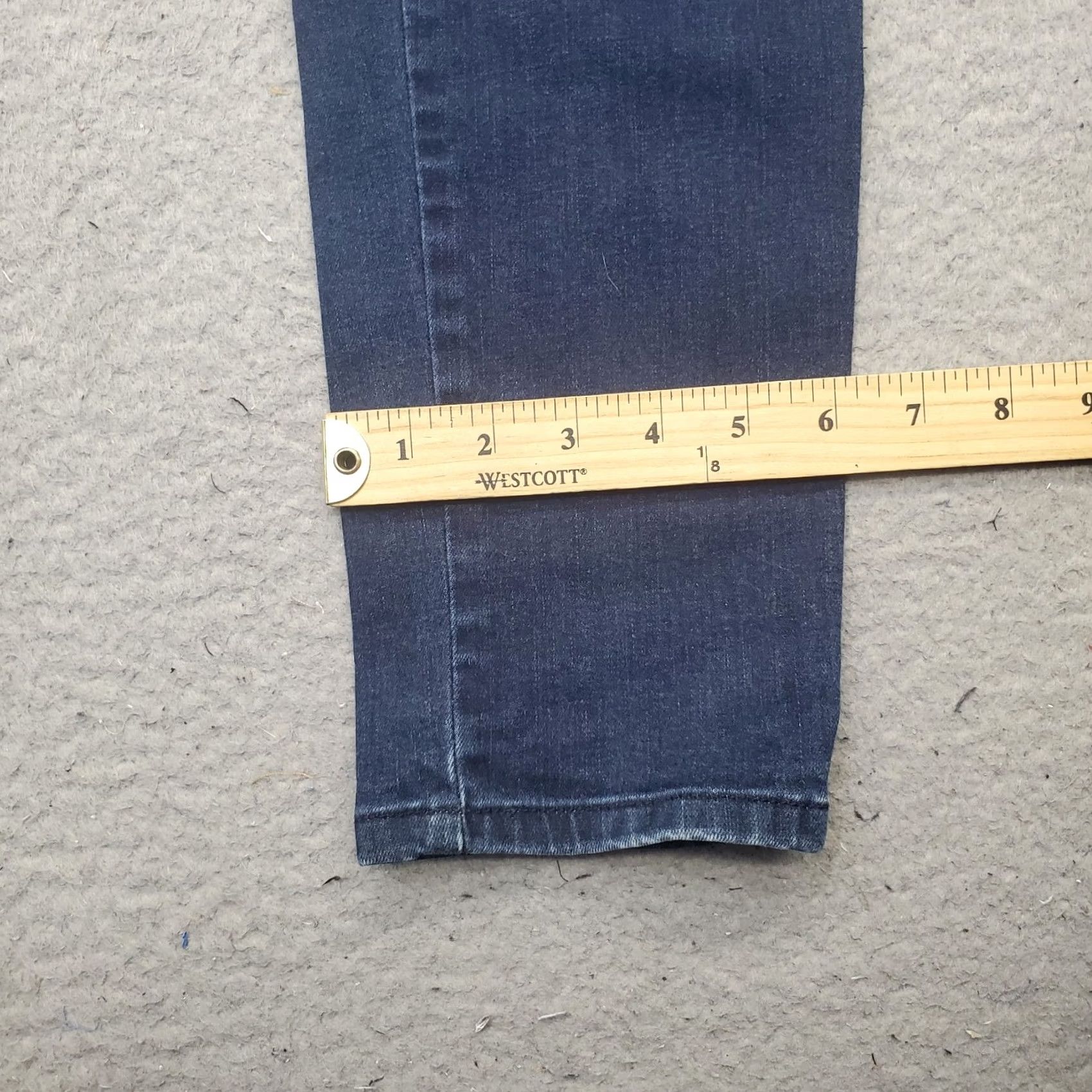 Vintage ELLE Womens Jeans Skinny Blue Denim Stretch 12 Paris New York Tokyo Vintage: No 28.25" Inseam 5-Pocket Waist 33.5" 38.5" Outseam Regular Size 34" / US 12 / IT 48 - 5 Thumbnail