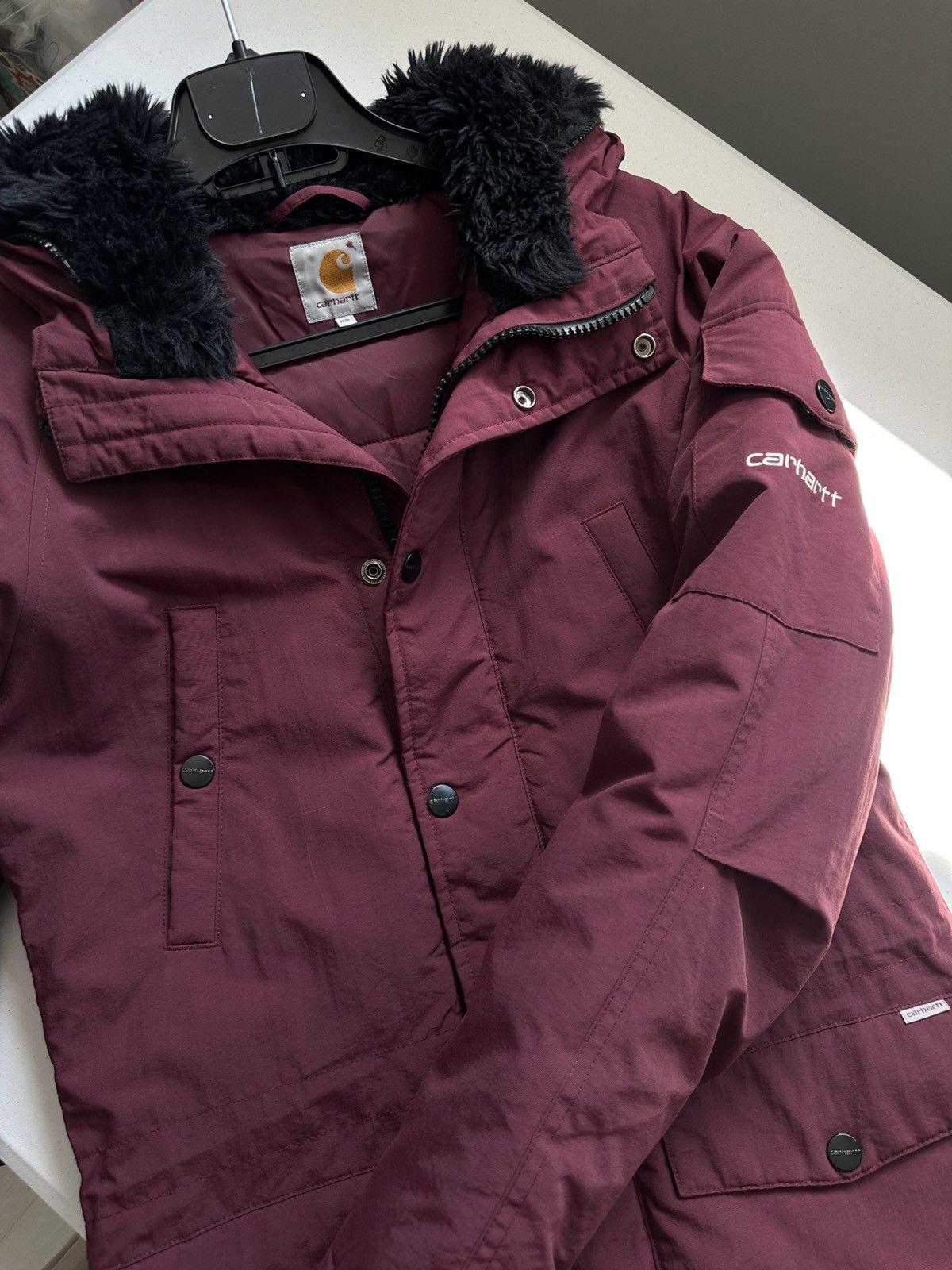 Carhartt Carhartt Parka Jacket Hooded Fur Trim Size XS / US 0-2 / IT 36-38 - 15 Thumbnail