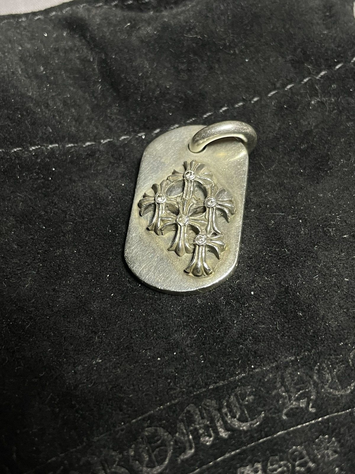 Chrome Hearts Bracelet Tiny CH Plus with Diamonds