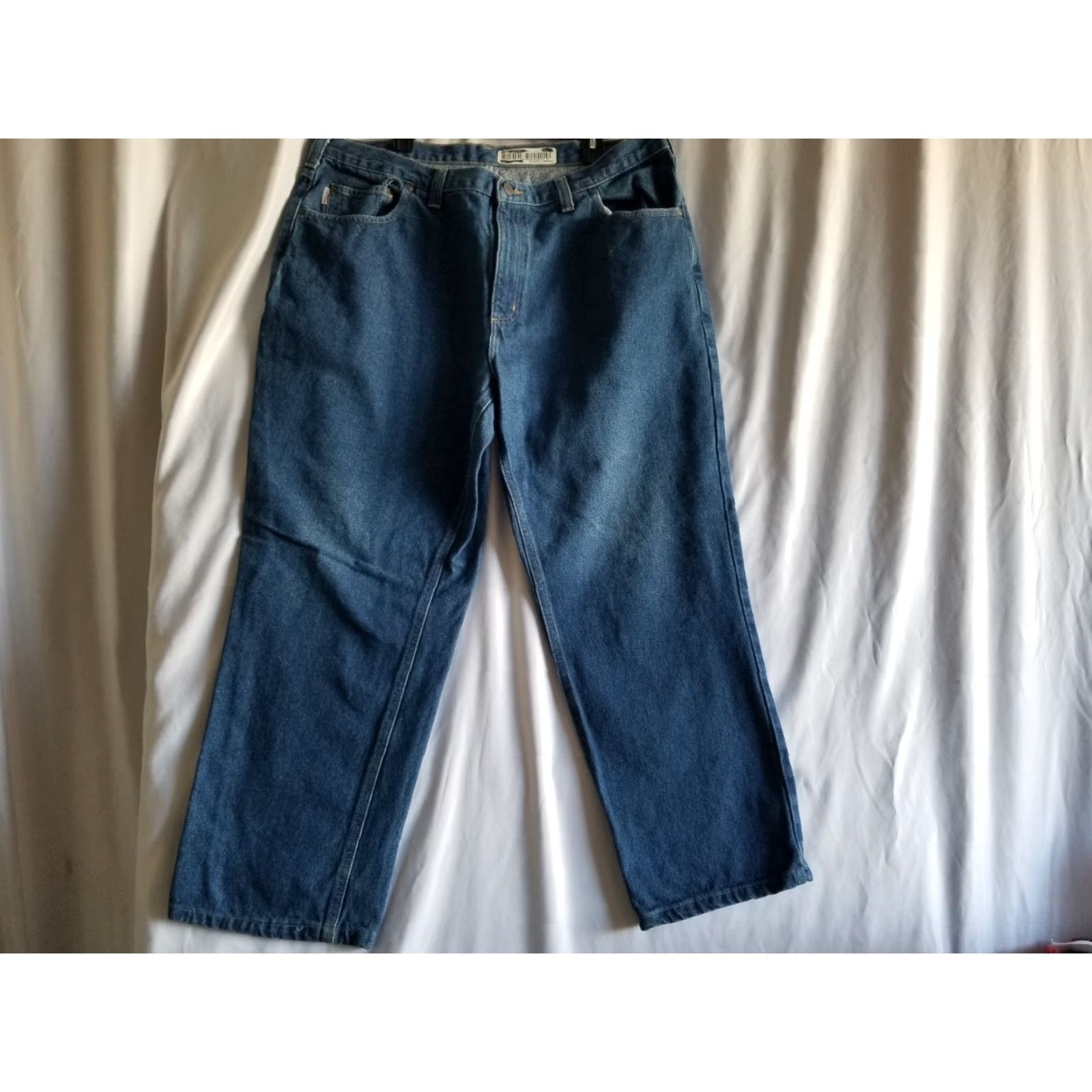Carhartt VINTAGE? Wait, Carhartt Relaxed Fit Jeans 40 x 32 381-83 Work Blue Denim Dungarees Size US 40 / EU 56 - 7 Thumbnail